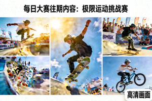 每日大赛往期内容：极限运动挑战赛高清画面